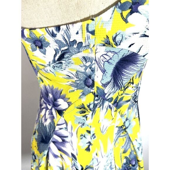 J.O.A. Los Angeles Floral Fit Flare Skater Dress Sweetheart XS Clueless 90s - Picture 11 of 15